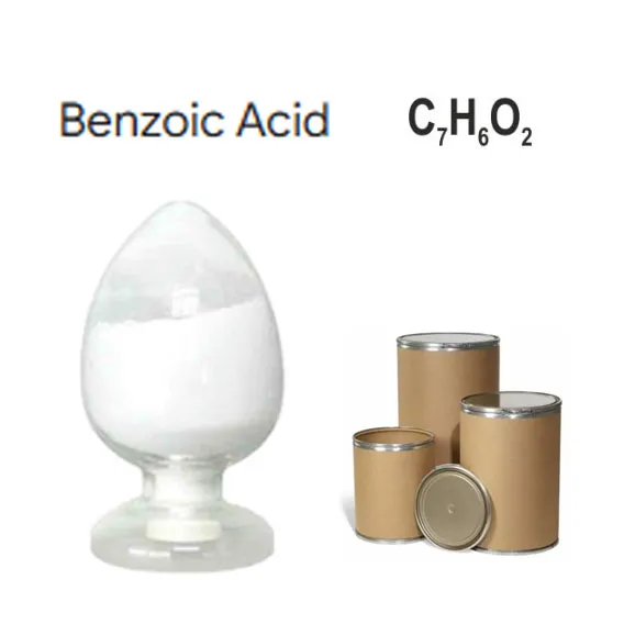 بنزوئیک اسید شیمیایی آلی 99.5% برای نگهدارنده CAS 65-85-0